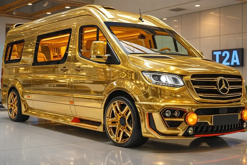 Limited Edition 2026 Mercedes-Benz Motorhome Revealed: 24 Karet Gold Luxury Meets Hybrid Power for a New Era of Road Travel